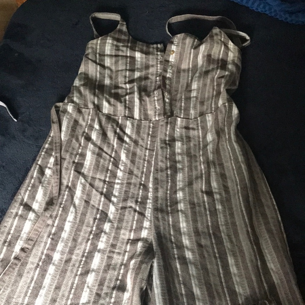 Wide leg size small ladies jumpsuit